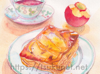 アップルパイイラスト