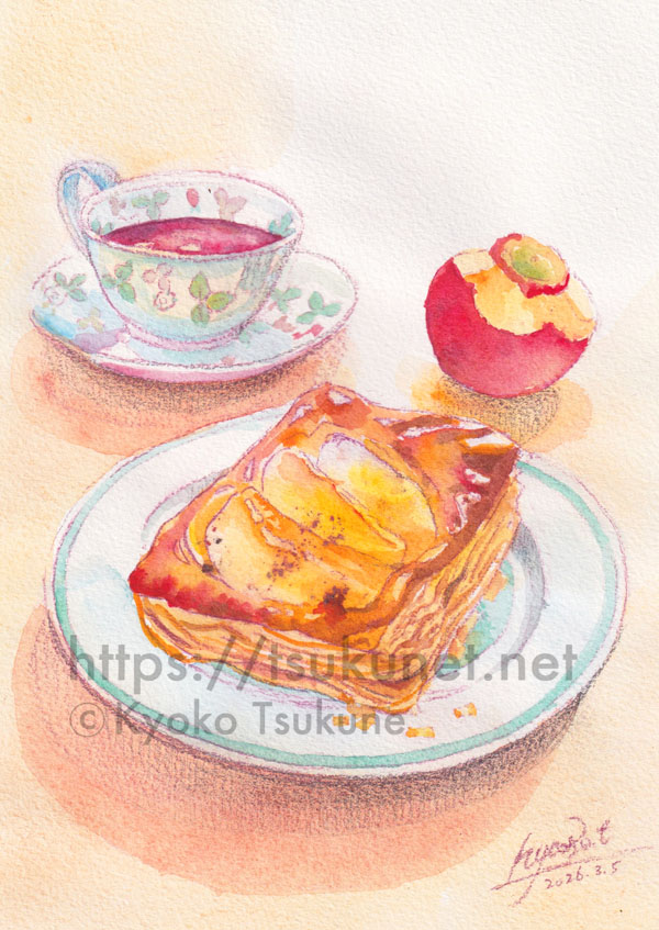 アップルパイイラスト